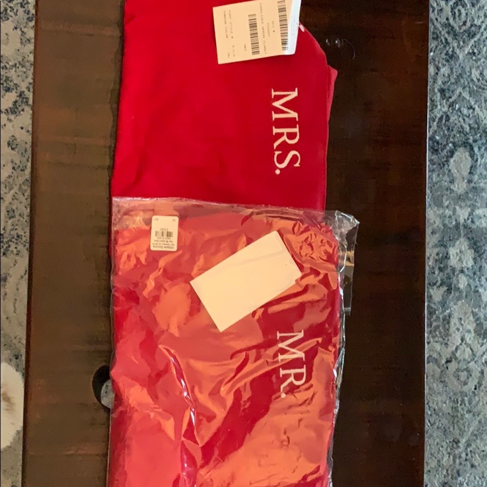 NEW Williams & Sonoma Aprons - Mr & Mrs